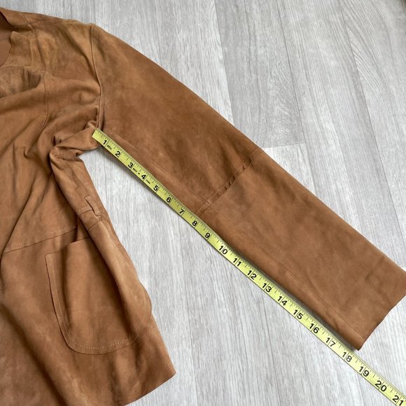 Seventy Sergio Tegon Suede Jacket Camel Size IT 44 US Medium - Picture 10 of 16